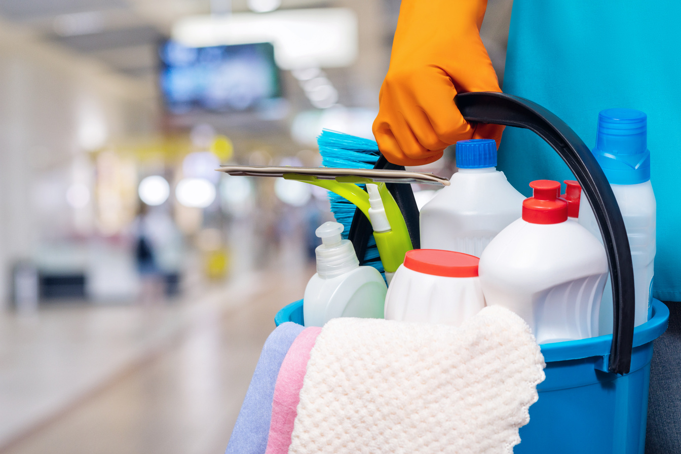 The concept of cleaning service.